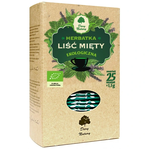Dary natury herbatka liść mięty bio (25 x 1,5 g) 37,5 g