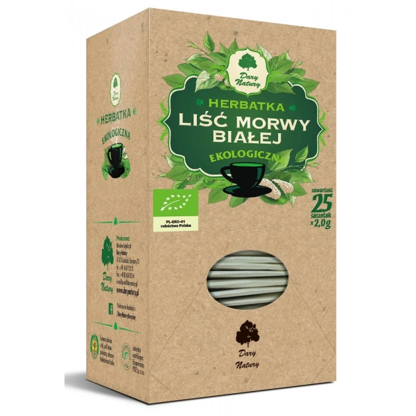 Dary natury herbatka liść morwy białej bio (25 x 2 g) 50 g