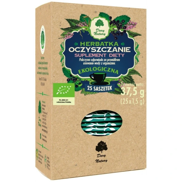 Dary natury herbatka oczyszczenie bio (25 x 1,5 g) 37,5 g