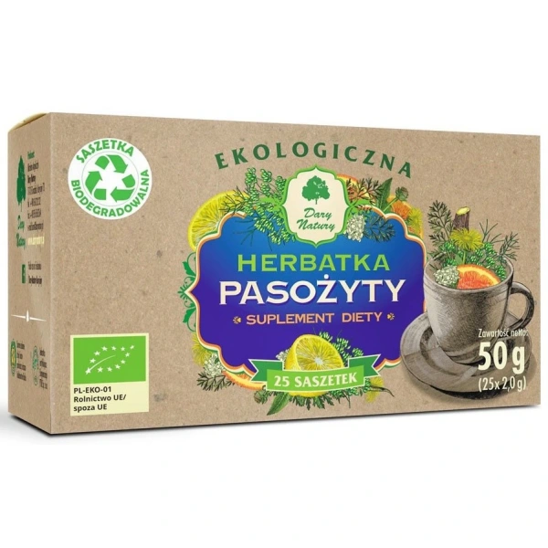 Dary natury herbatka przeciw pasożytom bio (25 x 2 g) 50 g