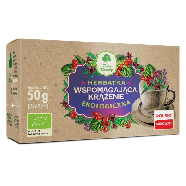 Dary natury herbatka wspomagająca krążenie bio (25 x 2 g) 50 g
