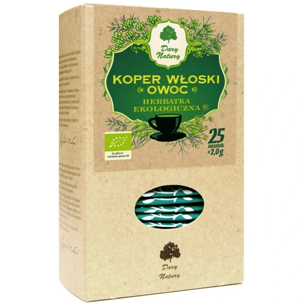 Dary natury herbatka z owocu kopru włoskiego bio (25 x 2 g) 50 g