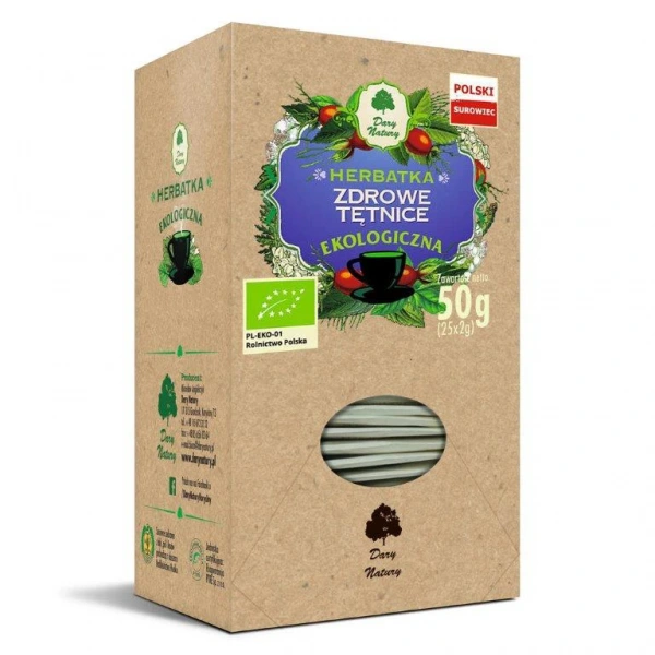 Dary natury herbatka zdrowe tętnice bio (25 x 2 g) 50 g