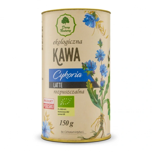 Dary natury kawa rozpuszczalna z korzenia cykorii latte bio 150 g