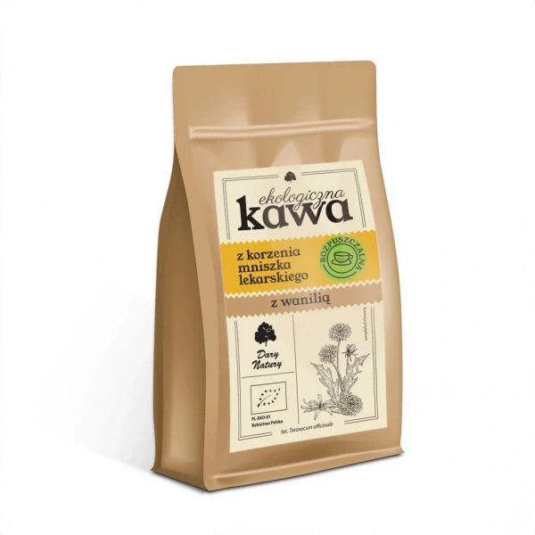 Dary natury kawa rozpuszczalna z korzenia mniszka lekarskiego z wanilią bio 100 g