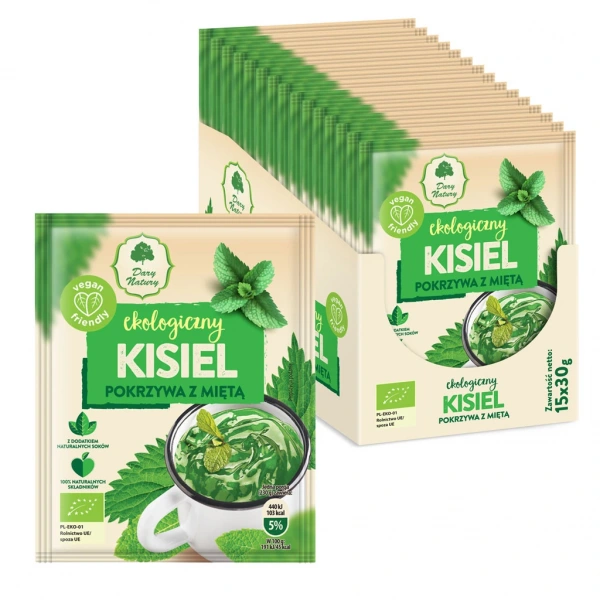 Dary natury kisiel instant pokrzywa z miętą bezglutenowy bio 30 g