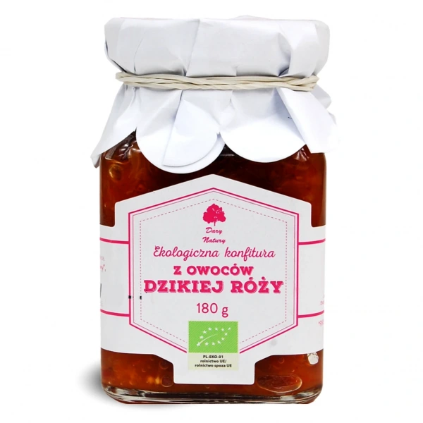 Dary natury konfitura z owoców dzikiej róży bio 180 g