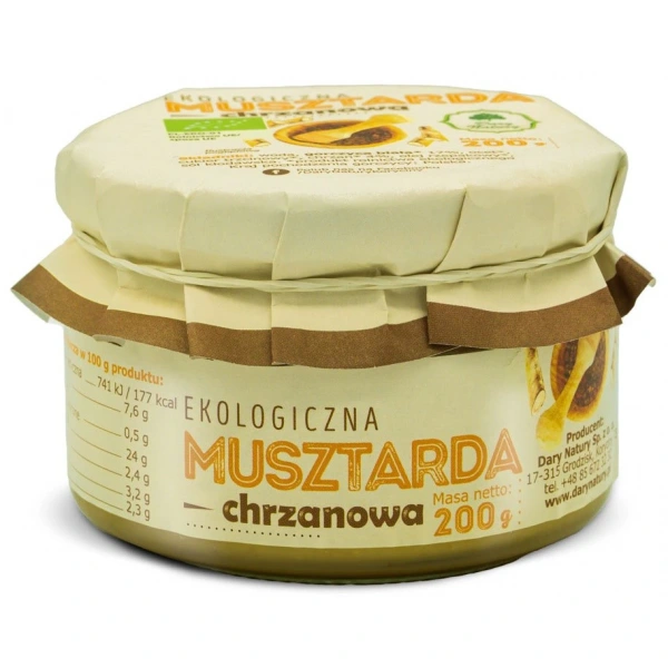 Dary natury musztarda chrzanowa bio 200 g