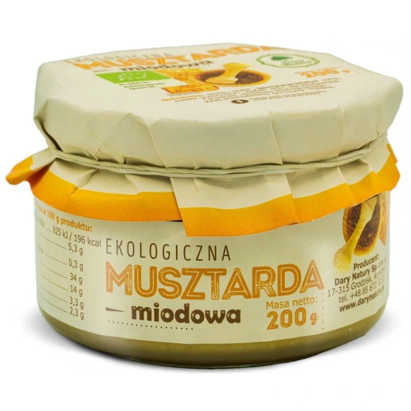 Dary natury musztarda miodowa bio 200 g