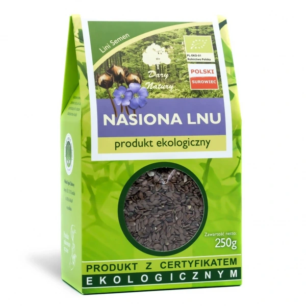 Dary natury nasiona lnu (siemię lniane) bio 250 g