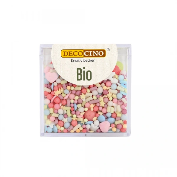 Decocino posypka cukrowa kolorowe party mix bio 60 g