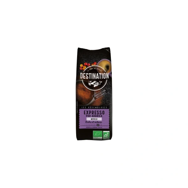 Destination kawa mielona arabica 100 % expresso bio 250 g