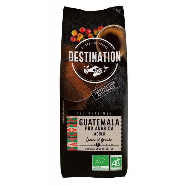Destination kawa mielona arabica 100 % gwatemala fair for life bio 250 g