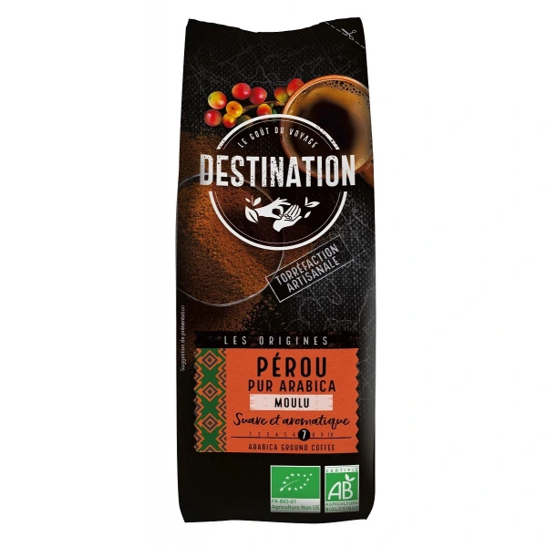 Destination kawa mielona arabica 100 % peru fair for life bio 250 g