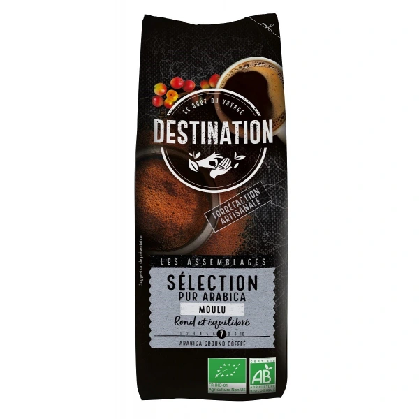 Destination kawa mielona arabica 100 % selection bio 250 g