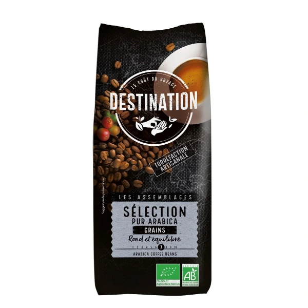 Destination kawa ziarnista arabica 100 % selection bio 1 kg