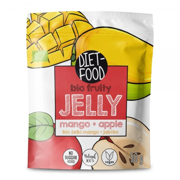 Diet Food Żelki owocowe jabłko-mango Bio 50g