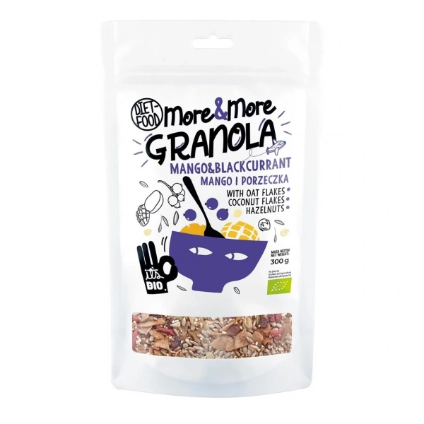 Diet-food granola z mango i czarną porzeczką bio 200 g  diet