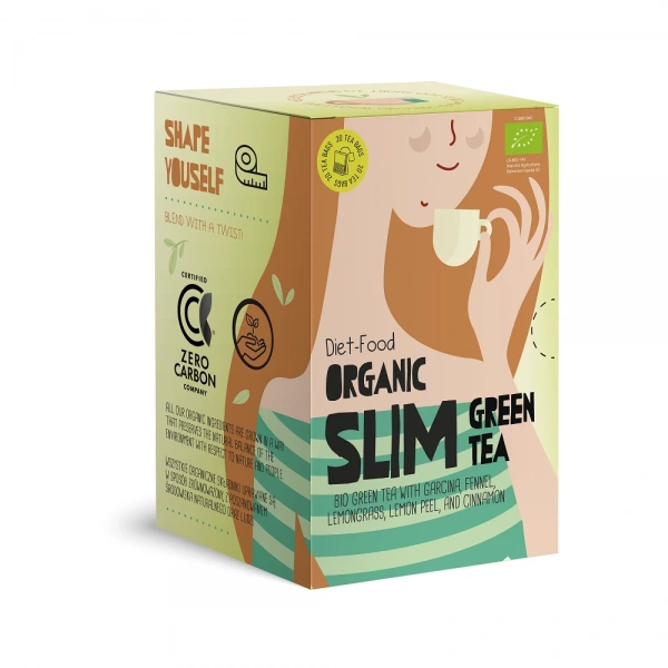 Diet-food herbata zielona na odchudzanie (slim green) bio (20 x 1,5 g) 30 g  diet