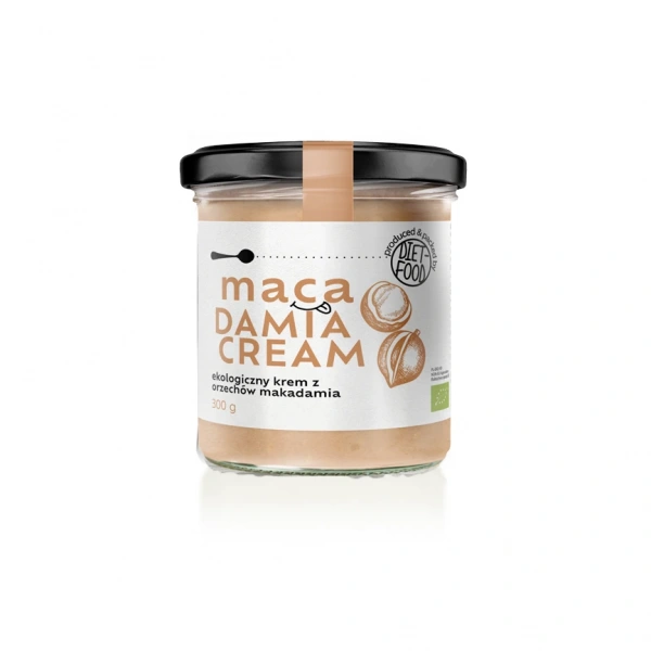 Diet-food krem z orzechów macadamia bez dodatku cukrów bio 300 g  diet