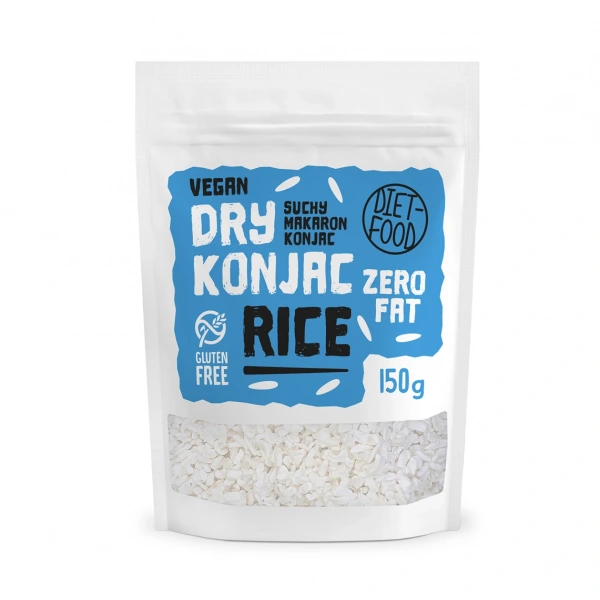 Diet-food makaron suchy (konjac) w kształcie ryżu bezglutenowy 150 g  diet