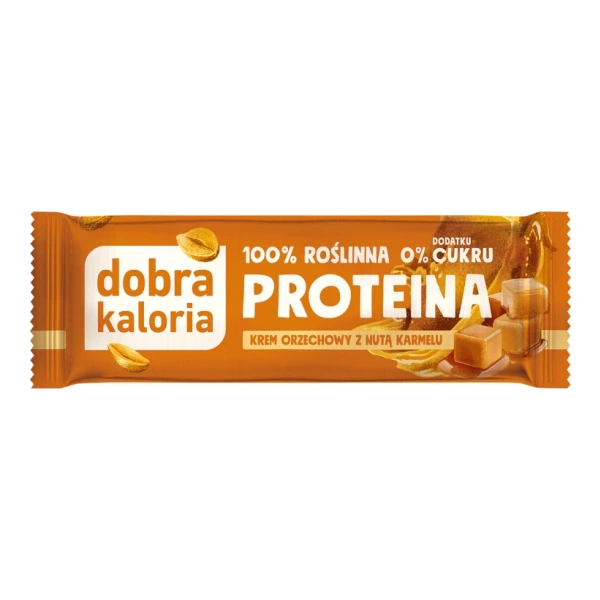 Dobra Kaloria Baton PROTEINA Krem orzechowy z nutą karmelu 42g
