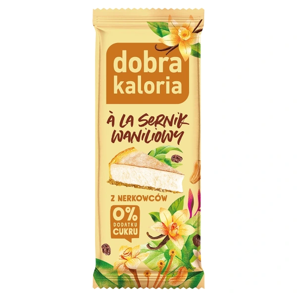 Dobra Kaloria Baton z nerkowców a'la sernik waniliowy 35g