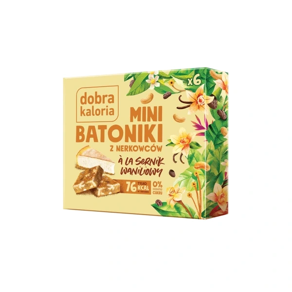 Dobra Kaloria Mini Batoniki z nerkowców a'la sernik waniliowy 102g