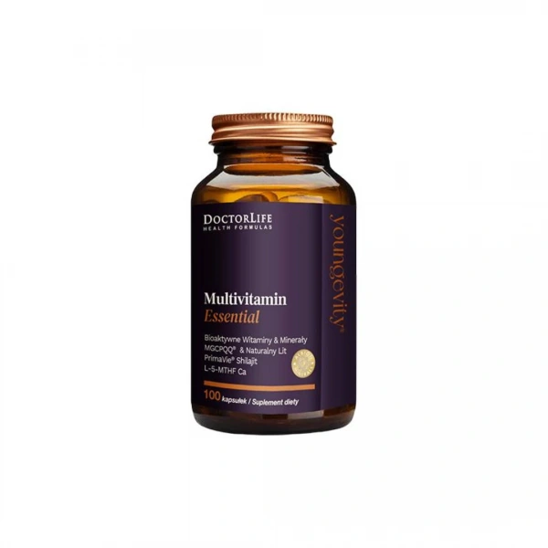 Doctor Life Mutlivitamin Essential z PQQ i Litem 100 kapsulek