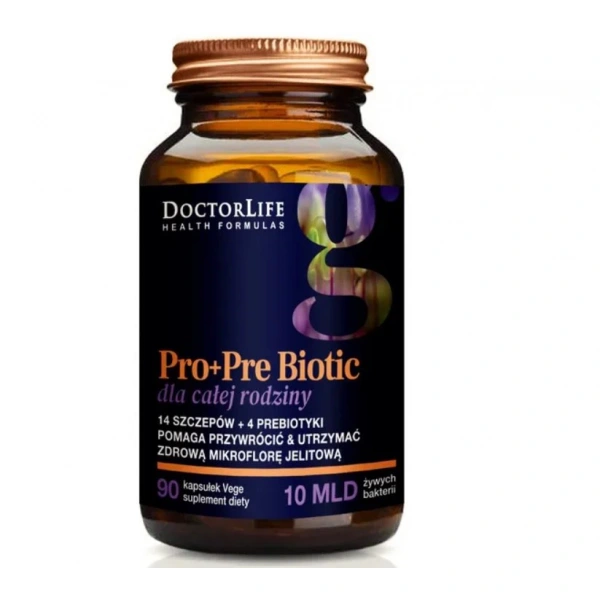 Doctor Life Pro+Pre Biotic Dla Całej Rodziny 90 kapsułek