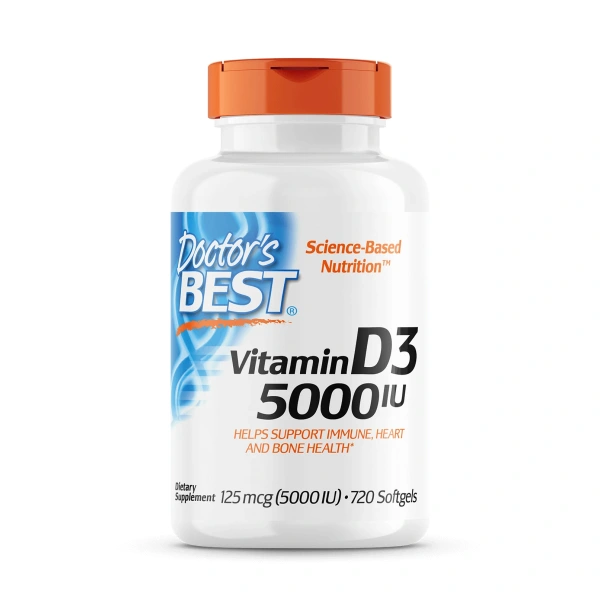 Doctor's Best Witamina D3 5000 IU 125 mcg (720 kaps.)