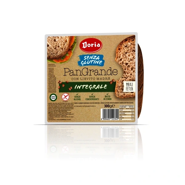 Doria chleb tostowy pełnoziarnisty krojony (maxi kromki) bezglutenowy 300 g