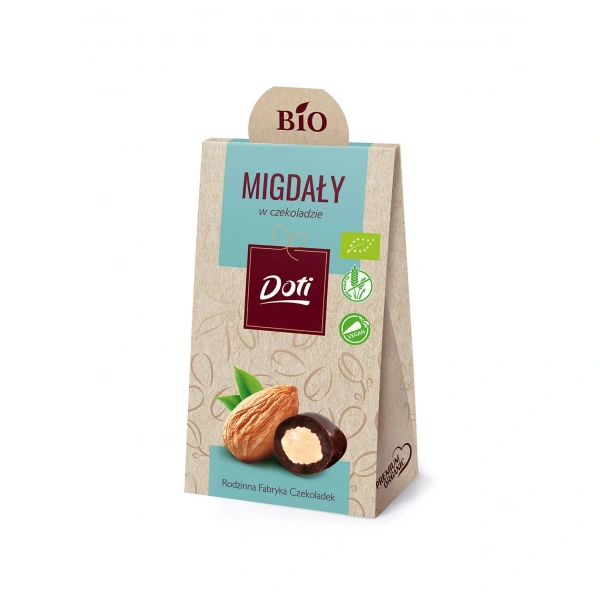 Doti migdały w czekoladzie gorzkiej bezglutenowe bio 50 g