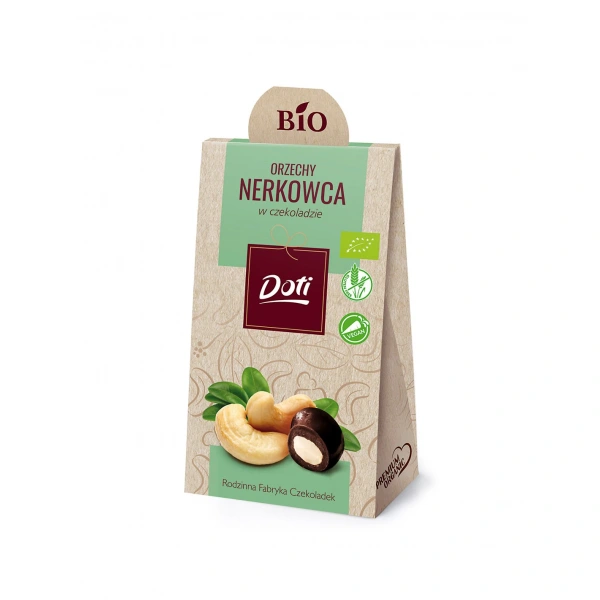 Doti orzechy nerkowca w czekoladzie gorzkiej bezglutenowe bio 50 g