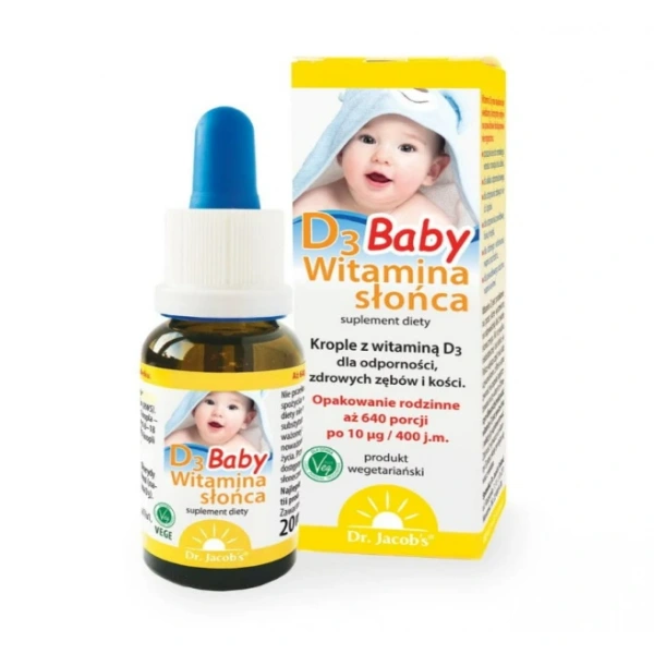 Dr. Jacob's Witamina D3 baby w kroplach 20 ml