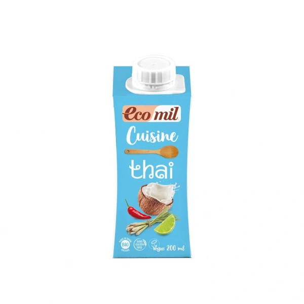 ECOMIL Krem do gotowania kokosowy tajski BEZGL. BIO 200 ml