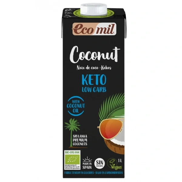 ECOMIL Napój kokosowy Keto Low Carb BEZGL. BIO 1 l