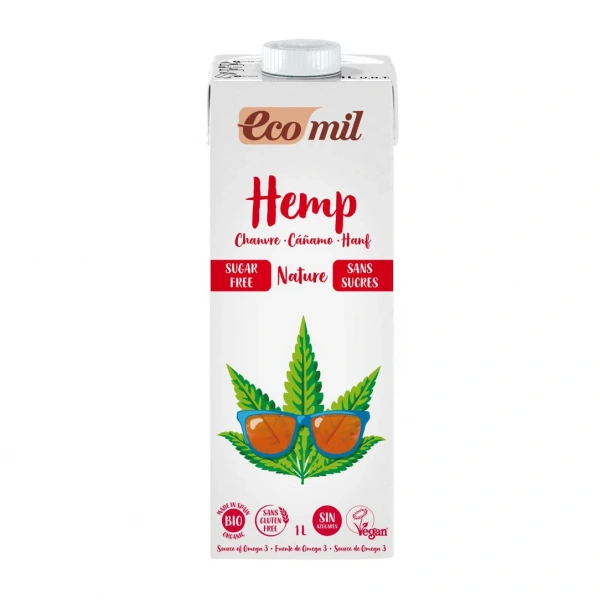ECOMIL Napój z konopi bez cukru BEZGL. BIO 1 l