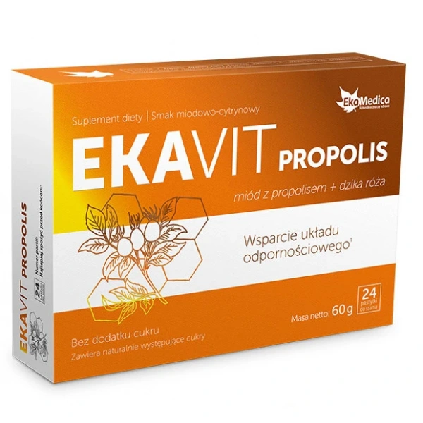 EKAMEDICA EKAVIT Propolis z Miodem (24 szt.)