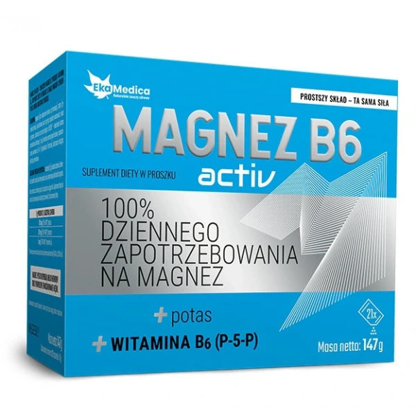 EKAMEDICA Magnez B6 Activ saszetki 7 g (21 szt.)