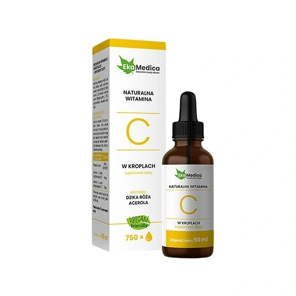 EKAMEDICA Naturalna Witamina C w kroplach (50 ml)