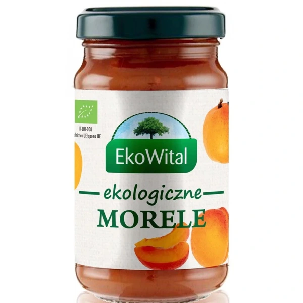 EKOWITAL Mus morelowy bez dodatku cukru BIO 250 g