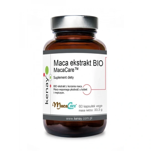 EKO KENAY Maca ekstrakt BIO MacaCare (60 kaps.)