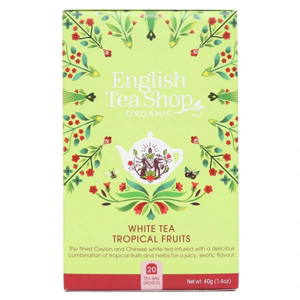 ENGLISH TEA SHOP Herbata biała Tropical Fruits (20x2) BIO 40 g