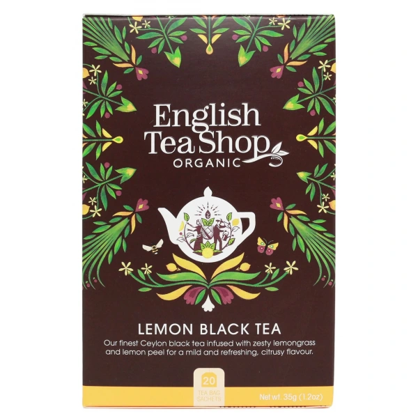 ENGLISH TEA SHOP Herbata czarna z trawą cytrynową (20x1,75) BIO 35 g
