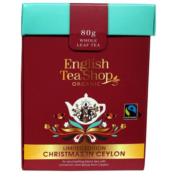 ENGLISH TEA SHOP Herbata sypana Ceylon edycja świąteczna BIO 80g BN