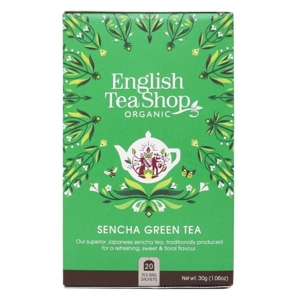 ENGLISH TEA SHOP Herbata zielona Sencha (20x2) BIO 30 g