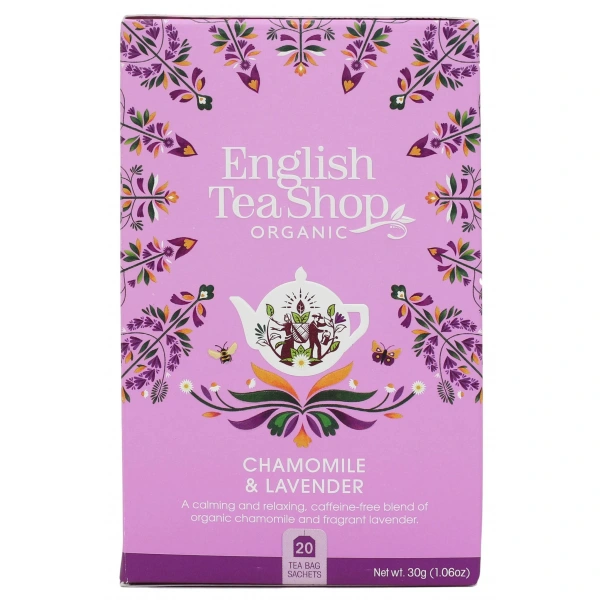 ENGLISH TEA SHOP Herbatka ziołowa z rumiankiem i lawendą (20x1,5) BIO 30 g