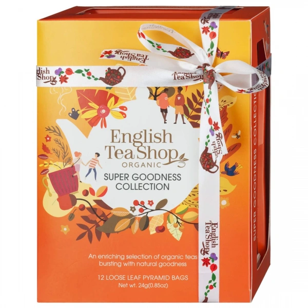 ENGLISH TEA SHOP Zestaw herbatek piramidki Super Goodness ( 12x2) BIO 24 g