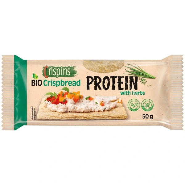 EXTRUDO Pieczywo chrupkie PROTEIN z ziołami BEZGL. BIO 50 g